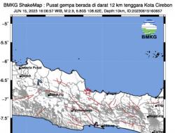 Cirebon di Guncang 4 Gempa Tektonik Dangkal, BMKG : Diduga Dipicu Aktivitas Sesar