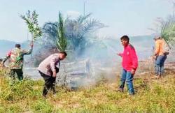 Hutan Lindung Bukit Suligi Terbakar