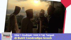 Hilal 1 Dzulhijah 1444 H Tak Tampak di Bukit Condrodipo Gresik