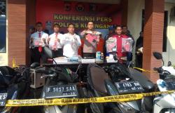 Polres Kuningan Bekuk Sindikat Maling Motor, Total Gasak 41 Unit di 3 Kabupaten