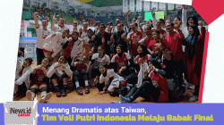 Menang Dramatis atas Taiwan, Tim Voli Putri Indonesia Melaju Babak Final