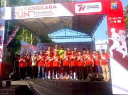 Dalam Rangka Hari Bhayangkara ke-77, Polres Nganjuk Gelar Bhayangkara Run