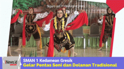 Lestarikan Budaya, Pelajar SMAN 1 Kedamean Gelar Pentas Seni Tradisional