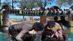 Obyek Wisata Pantai Oetune TTS Diserbu Polisi Jelang HUT Polri ke-77