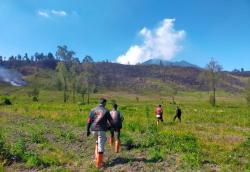 Kebakaran Hutan Lindung di Kawasan  Ijen  Berhasil Dipadamkan