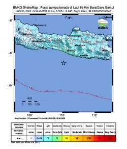 BREAKING NEWS : Gempa Bumi Berkekuatan 6,4 M Mengguncang Bantul dan Tidak Berpotensi Tsunami