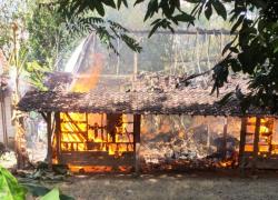 Gegara Api Bediang, Rumah Warga Ngaringan Grobogan Ludes Terbakar