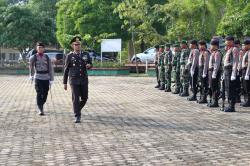 Polres Way Kanan Gelar Upacara dan Syukuran Rangka Puncak Peringatan Hari Bhayangkara Ke-77