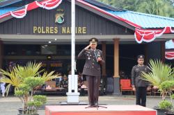 Polres Nabire Laksanakan Upacara dan Syukuran Peringati Hari Bhayangkara Ke-77