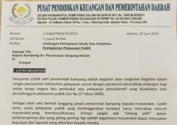 Lagi !Ada Undangan Study dan Pelatihan ke Batam, Kontribusi Rp 6,5 Juta Per Desa