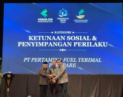 Pertamina Patra Niaga Fuel Terminal Parepare Raih Penghargaan Padmamitra Award 2022