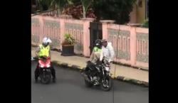 Viral, Polisi Tilang Motor Enggak Pakai Spion, Netizen: Motor yang Nilang Juga Enggak Pakai