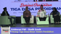 Kolaborasi PWI Disdik Gresik Perangi Tiga Dosa Besar Sistem Pendidikan