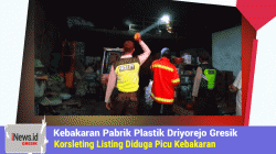 Pabrik Plastik di Gresik Hangus Terbakar, Ini Kesaksian Pekerja