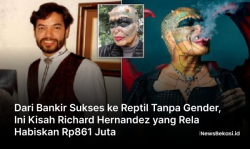 Dari Bankir Sukses ke Reptil Tanpa Gender, Ini Kisah Richard Hernandez yang Rela Habiskan Rp861 Juta