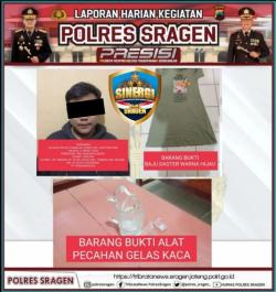 Aniaya Bakul Tahu Kupat Cantik, Polisi Tangkap Pemuda di Tangen Sragen