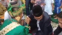 Tahanan Kasus Narkoba Nikahi Kekasihnya di Polres Sidrap