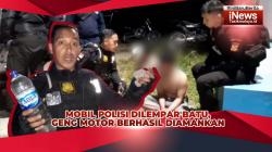 VIDEO: Mobil Anggota Satresnarkoba Polres Tasikmalaya Kota Dilempar Geng Motor, Dua Pelaku Diamankan