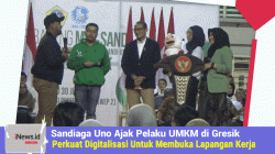 Sandiaga Uno Ajak Pelaku UMKM di Gresik Perkuat Digitalisasi Untuk Membuka Lapangan Kerja