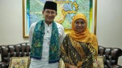 Sandiaga Uno Colek Khofifah Gabung ke Tim Pemenangan Ganjar