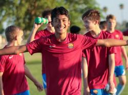 Profil Althaf Fawwaz Khan Pemain Muda Akademi Barcelona Asal Indonesia