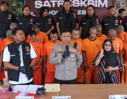 13 Bandit Ditangkap Aparat Polres Lebak dalam 2 Minggu, 20 Sepeda Motor Diamankan