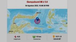 Guncangan Terasa Kuat dan Lama Gempa M6,0 Guncang Tutuyan Boltim