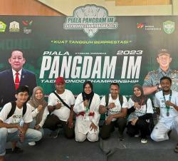 Keren : Atlet Binaan Kodim Abdya 0110 Sabet 11 Medali di Taekwondo Champioship Piala Pangdam IM