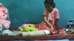 Nasib Pilu Siswi SD di Labuhanbatu Ditabark Truk karena Selamatkan Kucing, Kaki Kanan Diamputasi