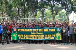 Meriahkan HUT RI, Kodim Sragen Gelar Volley Dandim Cup Bagi Pelajar