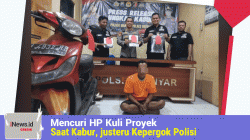 Maling Apes! Mencuri HP Kuli Proyek, Justru Kepergok Polisi