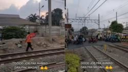 Viral Kisah Ahmad dan Bendera Merah Sakti, Selamatkan Puluhan Pengendara Motor dari Tabrakan Kereta