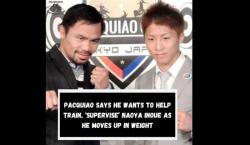 Dahsyat! Pacquiao Bantu Inoue Hadapi Tank Davis yang Dilatih Mayweather