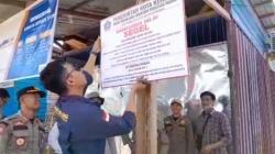 Puluhan Bangunan dan Lapak di RTH Lalolara Kendari Disegel Satpol PP