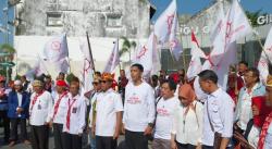 Sambut HUT RI ke 78, Korban Malioboro City dan GJL Pawai Andong Dari Tugu Hingga Titik 0 Km