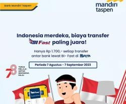 Rayakan HUT RI, Mandiri Taspen Luncurkan BI Fast Kemerdekaan 