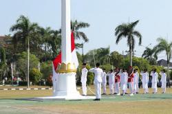 Paskibraka Provinsi Kepulauan Babel Sukses Kibarkan Sang Merah Putih