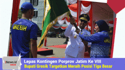 Lepas Kontingen Porprov Jatim Ke VIII, Bupati Gresik Targetkan Posisi Tiga Besar