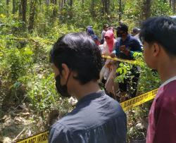 Sesosok Mayat Wanita Ditemukan di Hutan Jati Banyuanyar Probolinggo