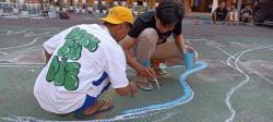 Gelar Kegiatan Mural, SMK Ketintang Ingin Sekolah Lebih Berwarna, Begini Keseruannya