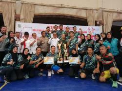 Dindikpora Sukses Kawinkan Gelar Juara Voli HUT RI antar OPD