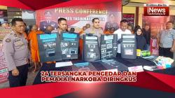 VIDEO: 24 Tersangka Pengedar dan Pemakain Narkoba Diringkus Polres Tasikmalaya Kota