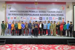 18 Parpol di Babel Deklarasi Pemilu Damai 2024