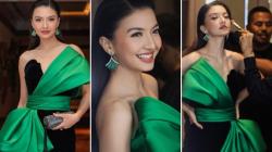 Potret Raline Shah Pakai Dress Berpita