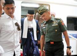 Kunker Wapres Ma'ruf Amin Resmikan Masjid Syarif Abdurrahman, Tiba di Cirebon Gunakan KA VVIP