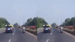 Pemotor WNA Terekam Masuk Jalan Tol Pasteur Kota Bandung