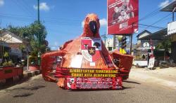 Meriahkan Karnaval HUT ke-78 RI, MPC Pemuda Pancasila Basel Tampilkan Replika Garuda Raksasa