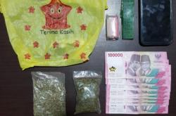 Edarkan Ganja dari Online Shop, Pemuda Pengangguran asal Sumur Pandeglang Diciduk di Saung Senang