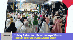 Tabliq Akbar dan Gelar budaya Warnai Sedekah Bumi Desa Cagak Agung Gresik