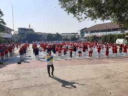 Dharma Wanita Persatuan Cabang Dinas Pendidikan Wilayah VII Jabar Ikuti Senam Sehat Jabar Juara